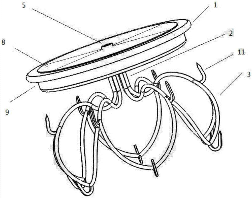 Left auricle occlusion device with high adaptability