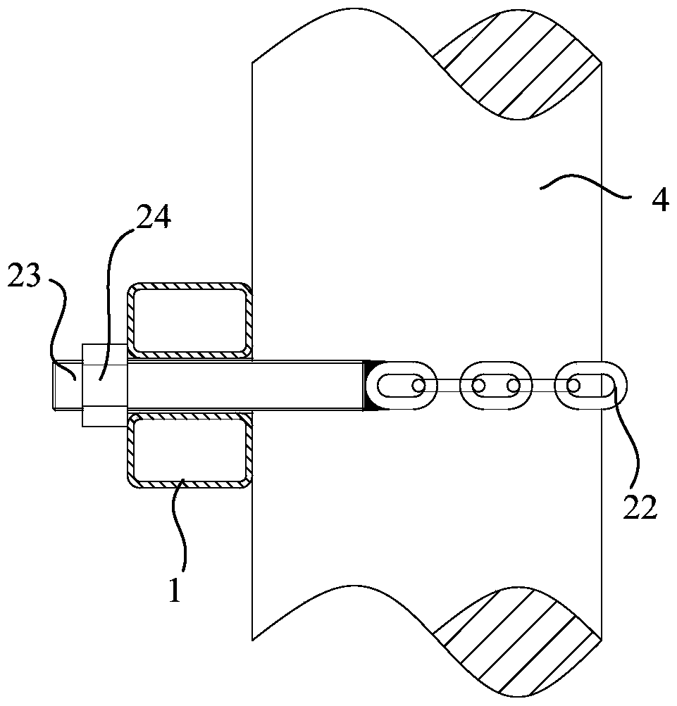 A positioning fixture used in the construction of ship outfitting modules