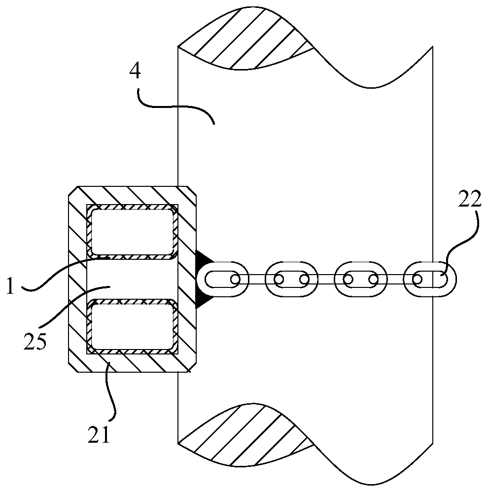 A positioning fixture used in the construction of ship outfitting modules