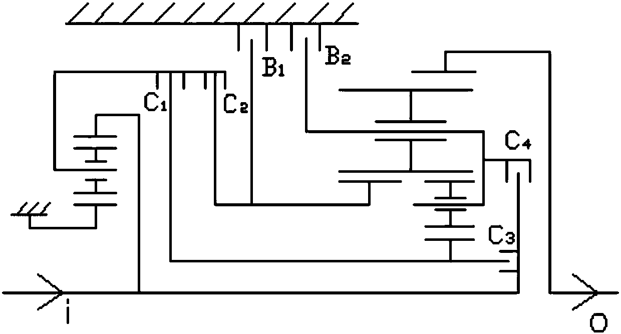 Novel 7-speed automobile automatic transmission