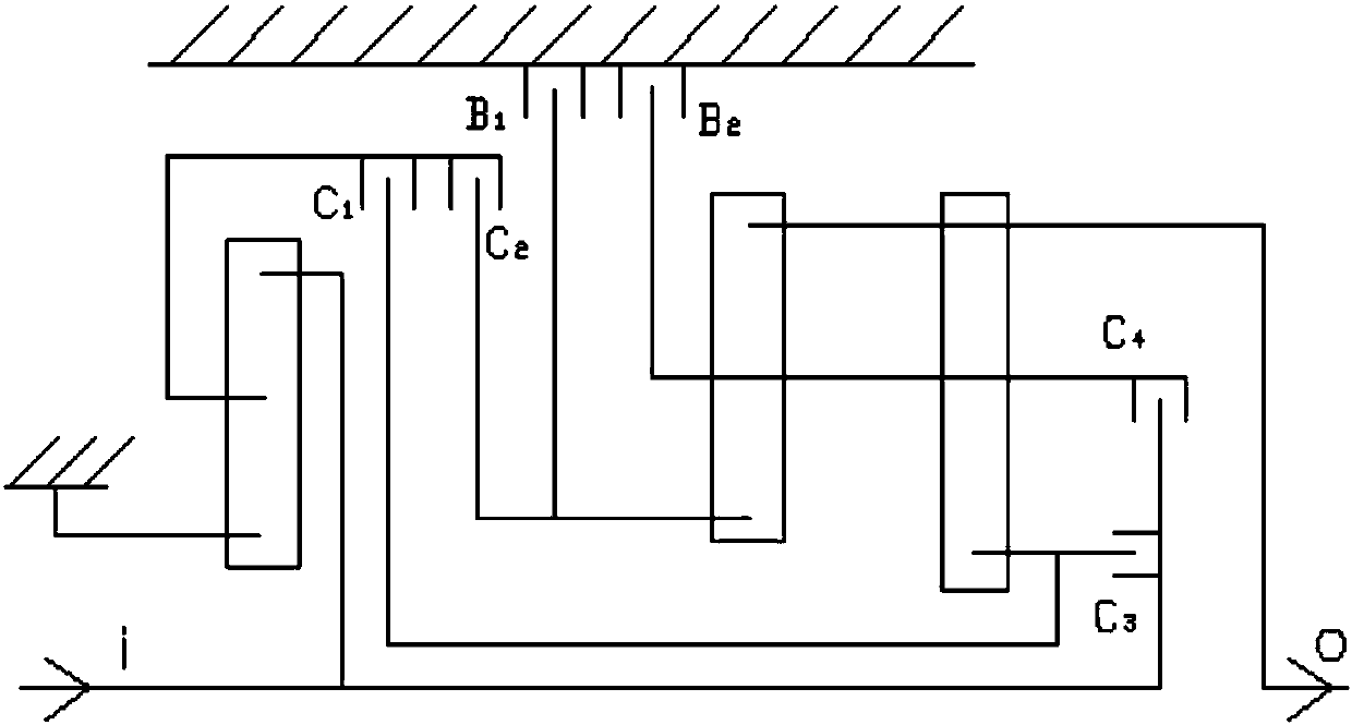 Novel 7-speed automobile automatic transmission