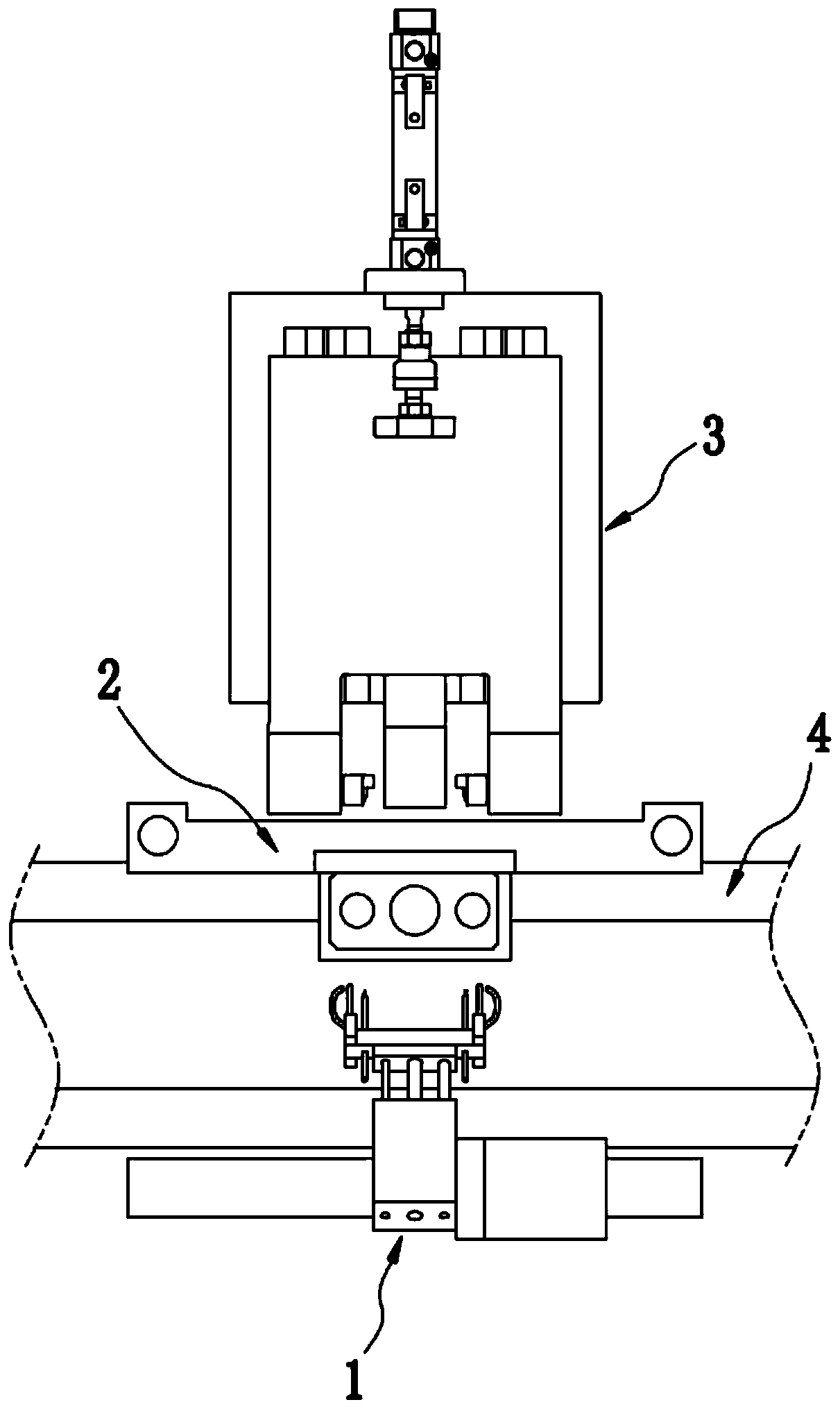 Tensioner shaft pin bending device and bending method