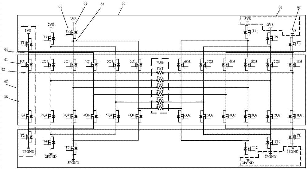 H-bridge variable driving topological structure