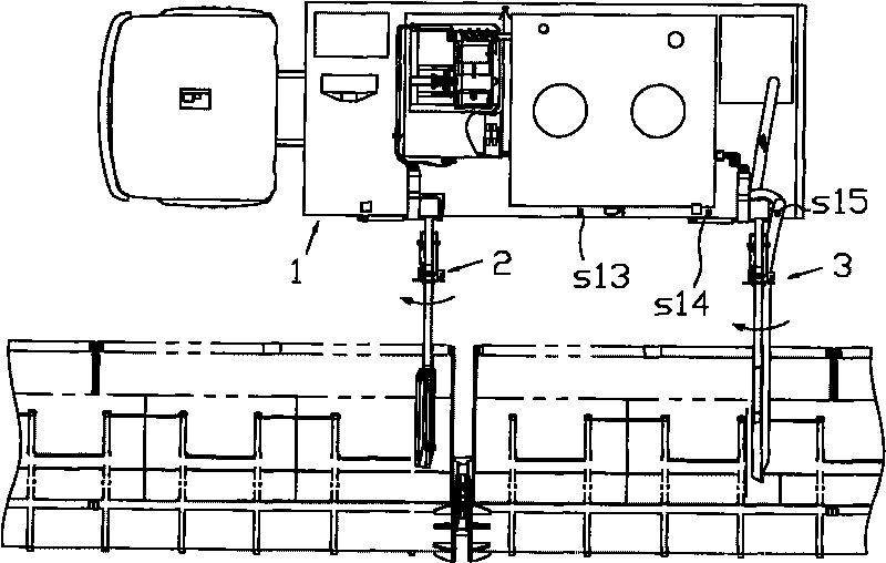 Sewer flushing vehicle for grooved type solar thermal power generating thermal collectors