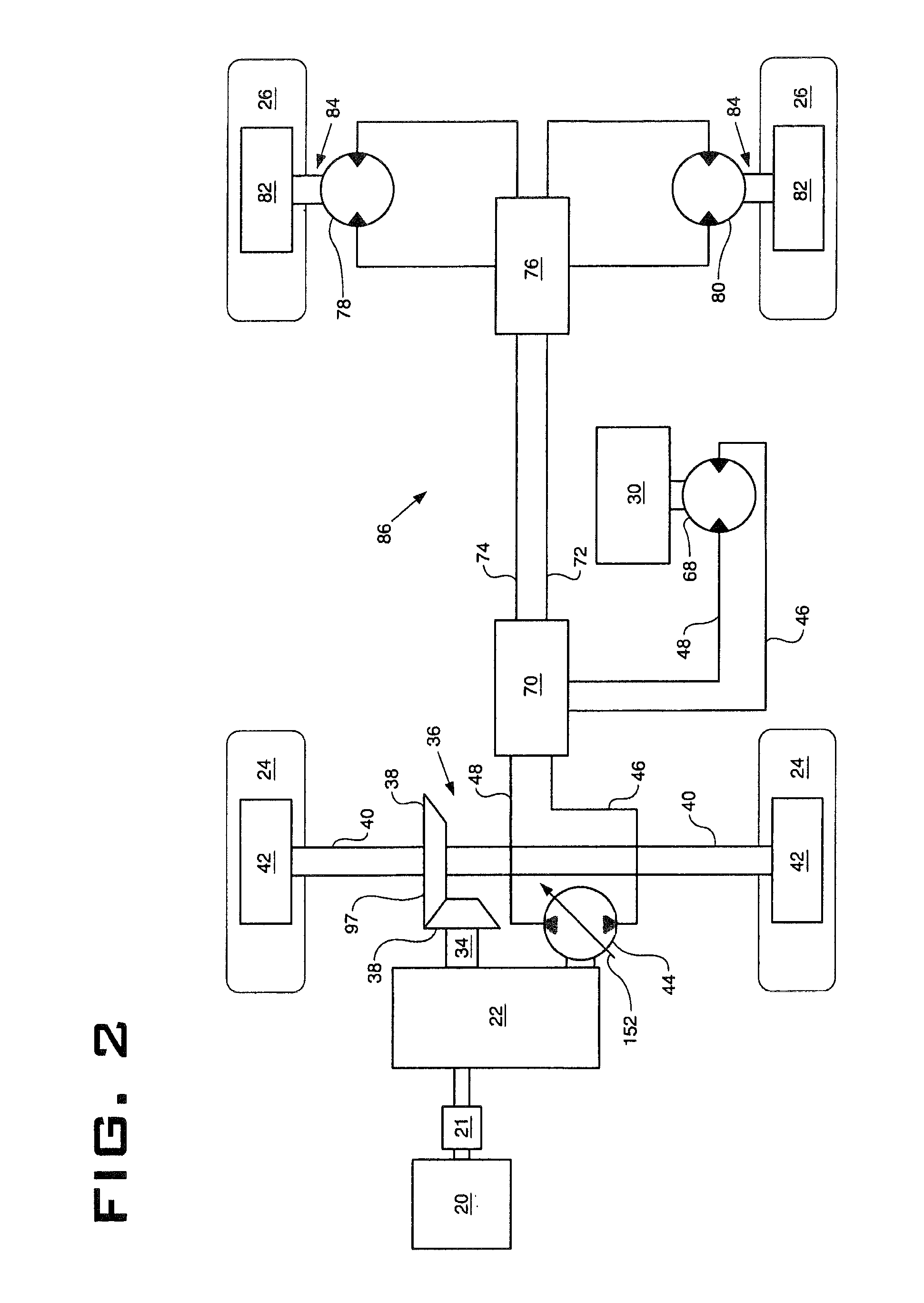 Rear wheel drive assist with articulation based speed modulation