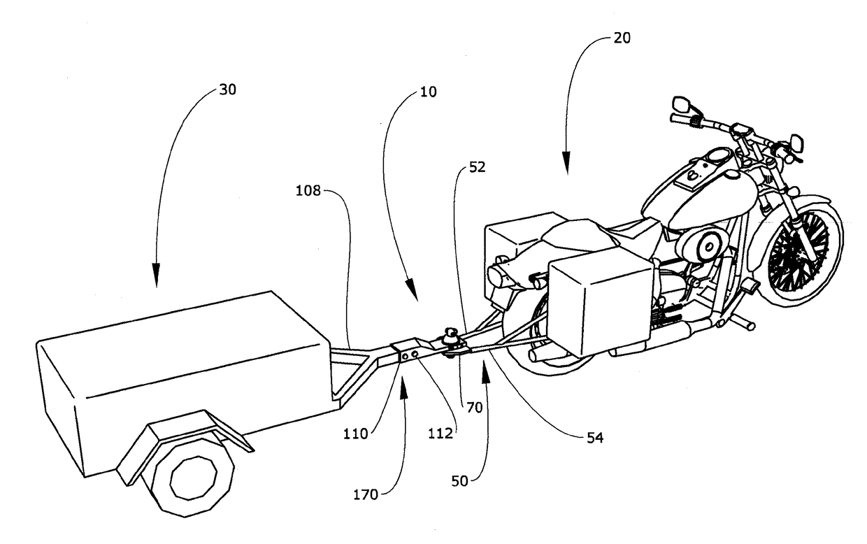 Motorcycle Hitch Assembly