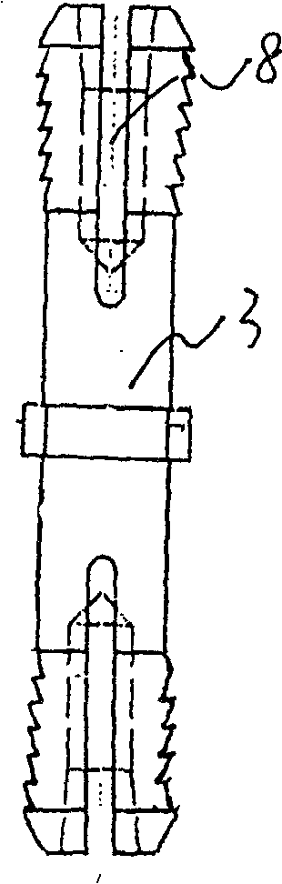 Double-end expansion meshing-body pile-connecting fastener and prefab