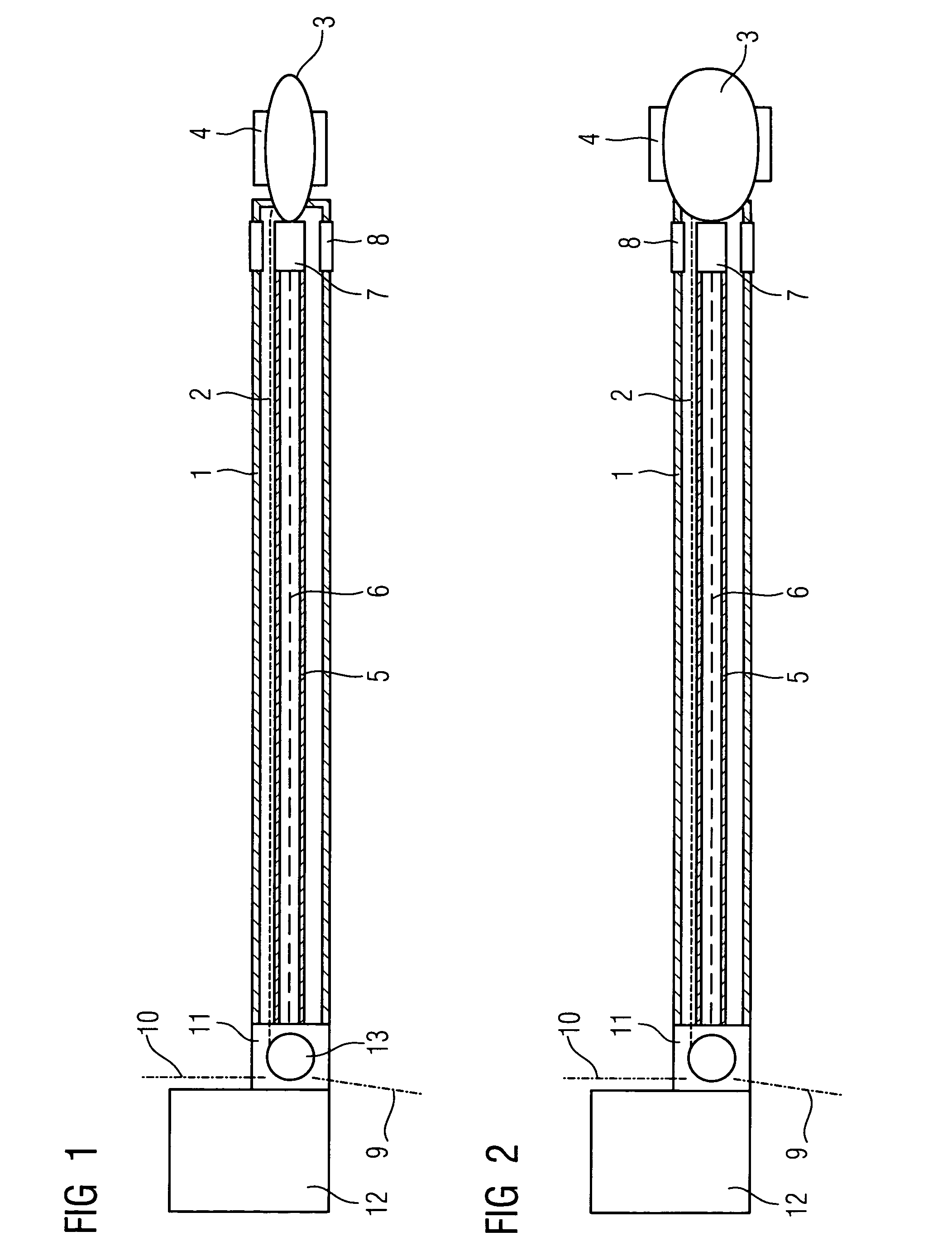 Catheter device for applying a medical cutting balloon intervention