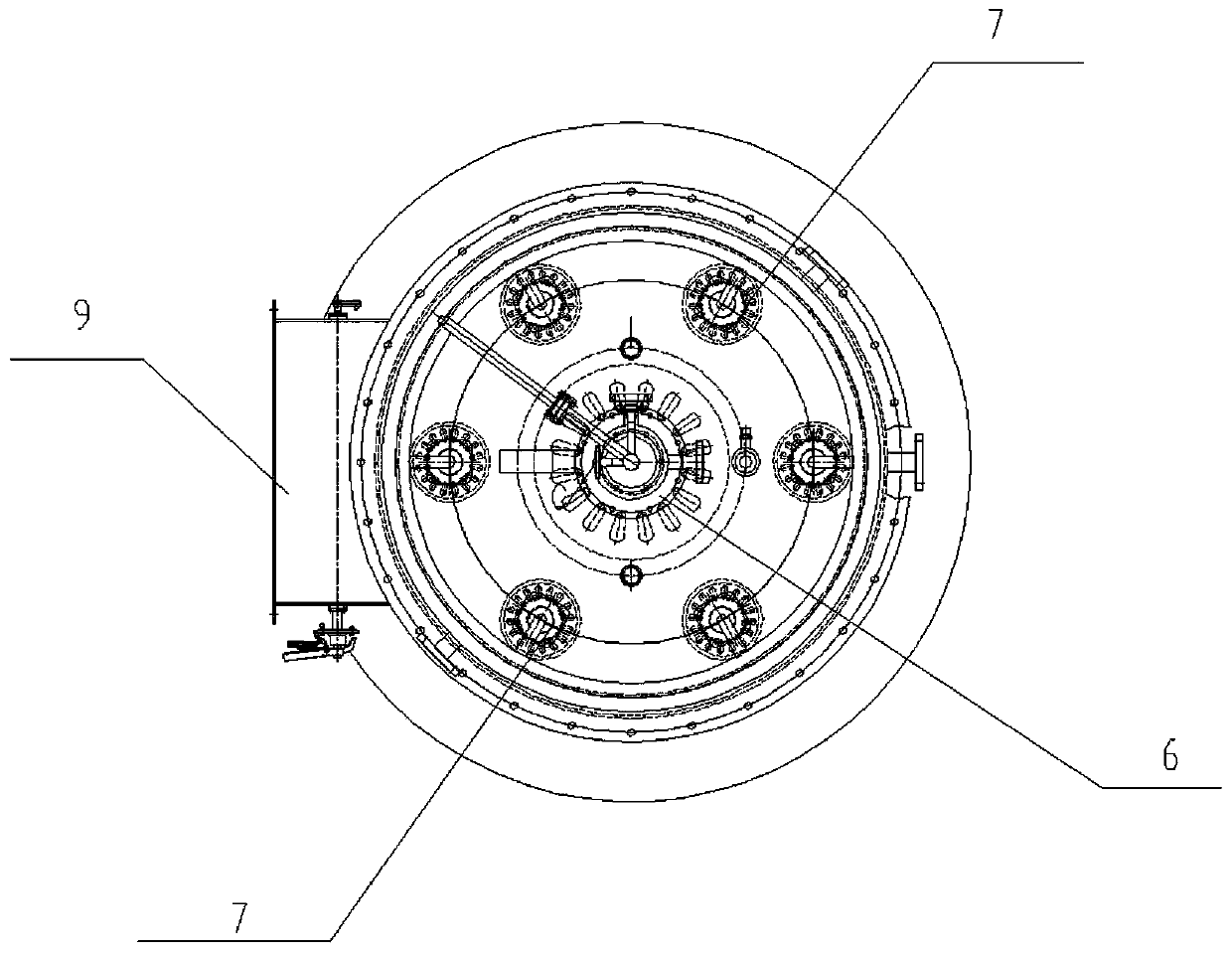 Ultra-large-load water-cooling low-NOx gas burner