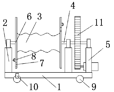 Special wire rope winding bracket