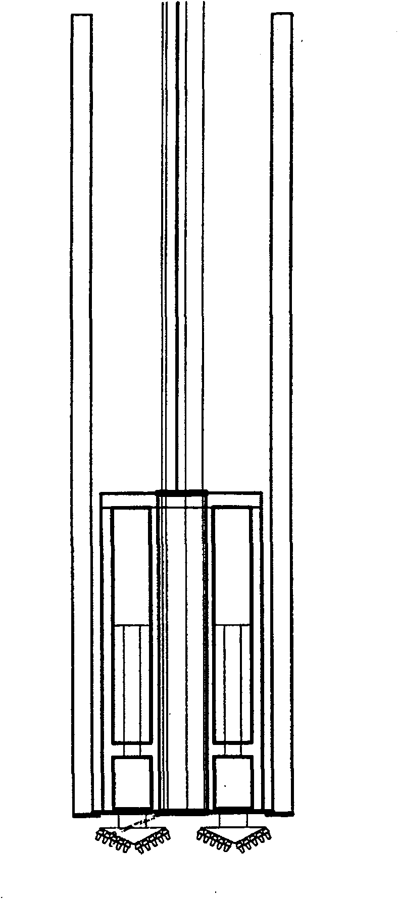 Construction machinery used for large diameter hollow pile and its construction method and use