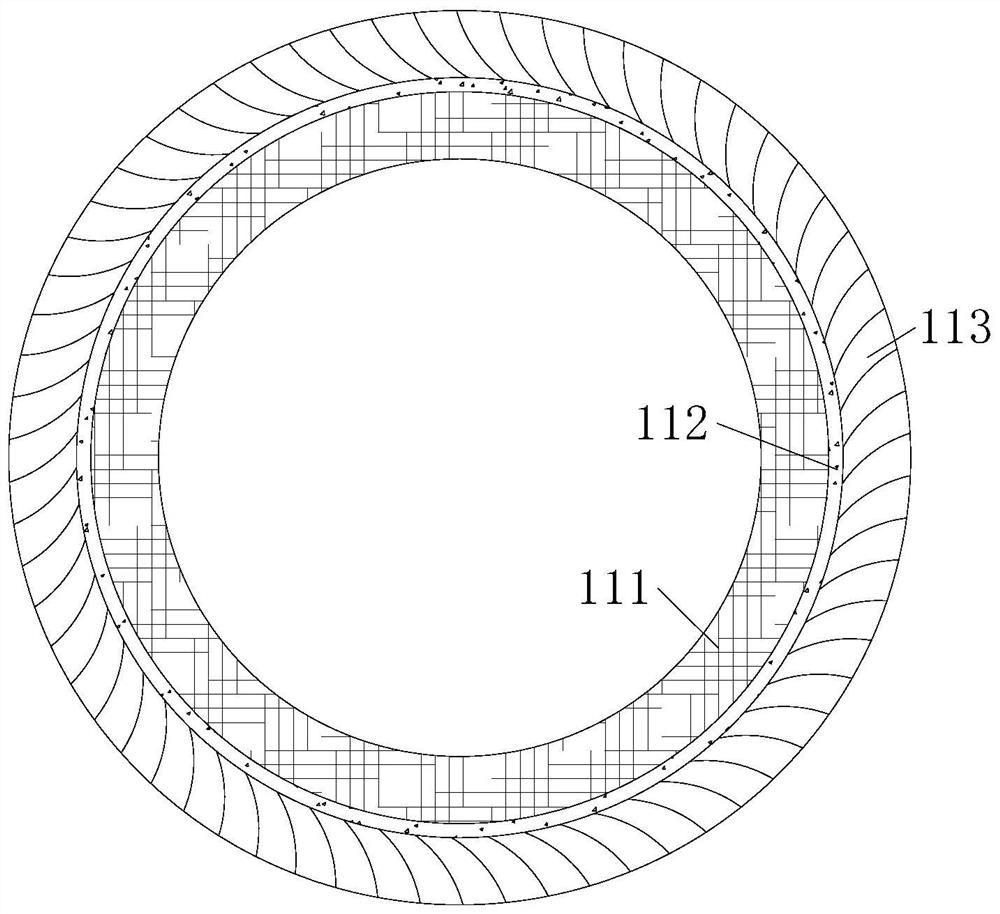 Spinning rubber ring produced by tubular fabric impregnation sleeving process