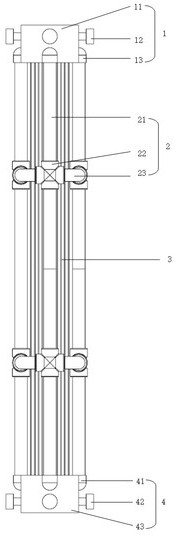 A modular omnidirectional aeration membrane module