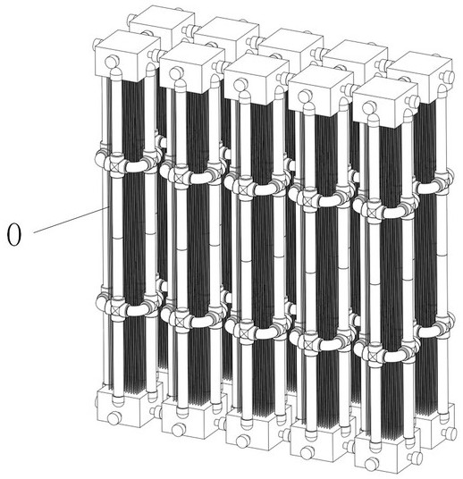 A modular omnidirectional aeration membrane module