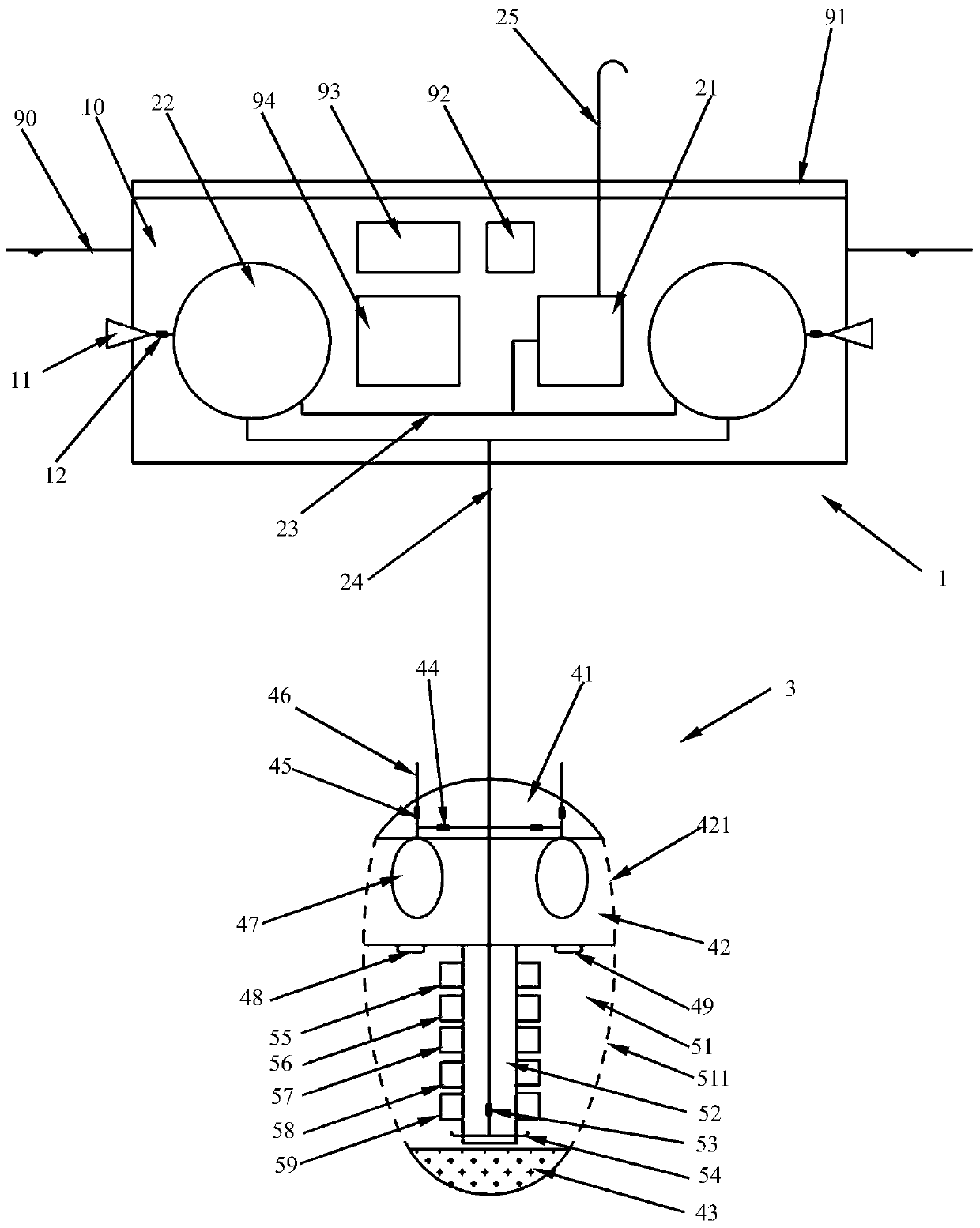 Device and method for monitoring marine water quality