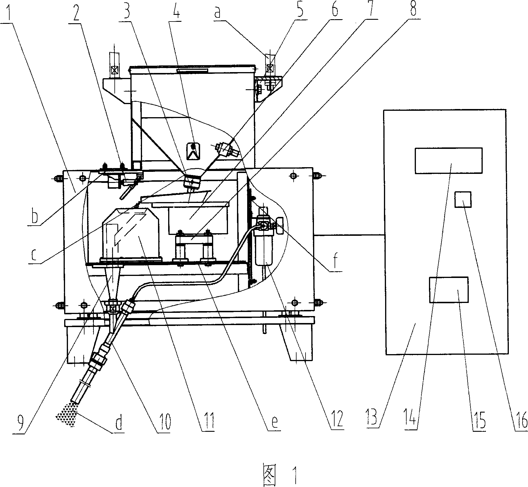 Vibrating material delivering flow following gestating device