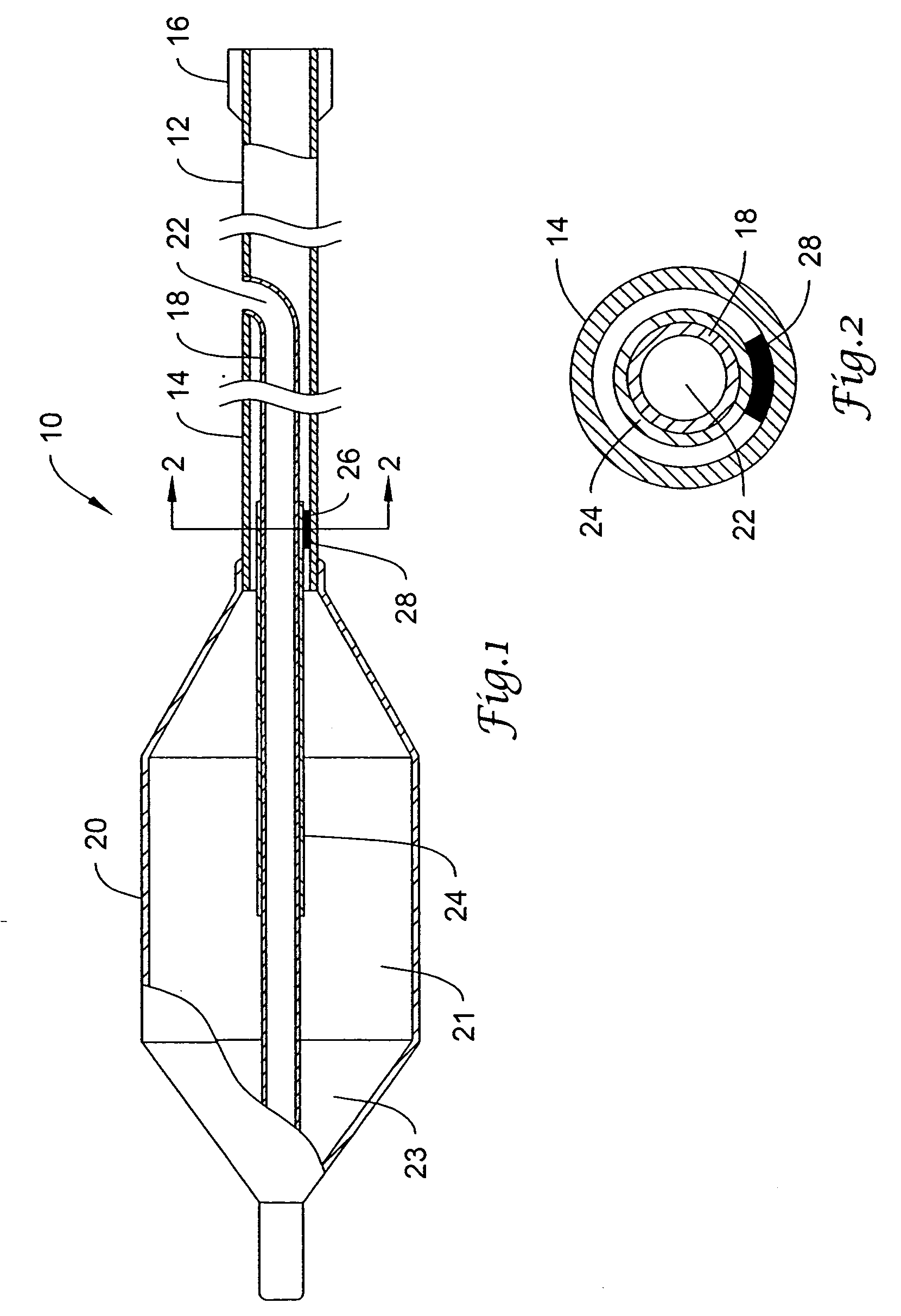 Catheter shaft having distal support