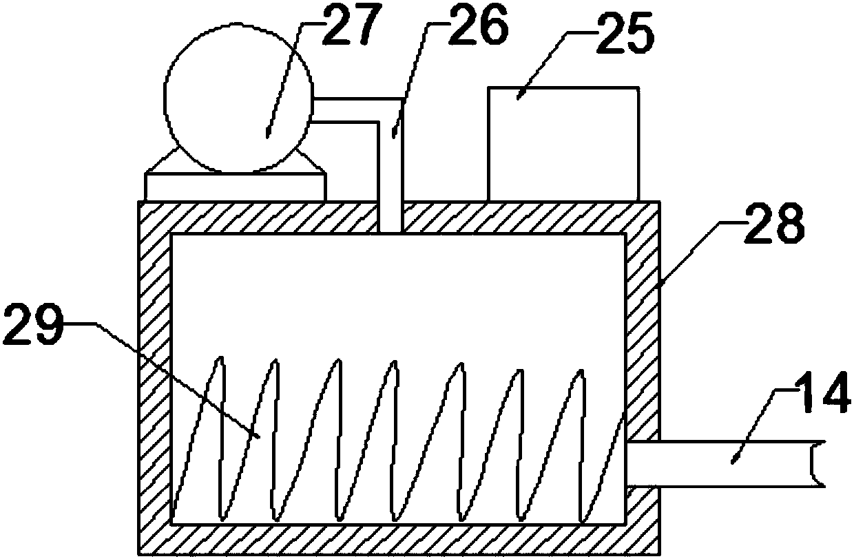 Iron removal type medicinal material processing device capable of crushing and drying