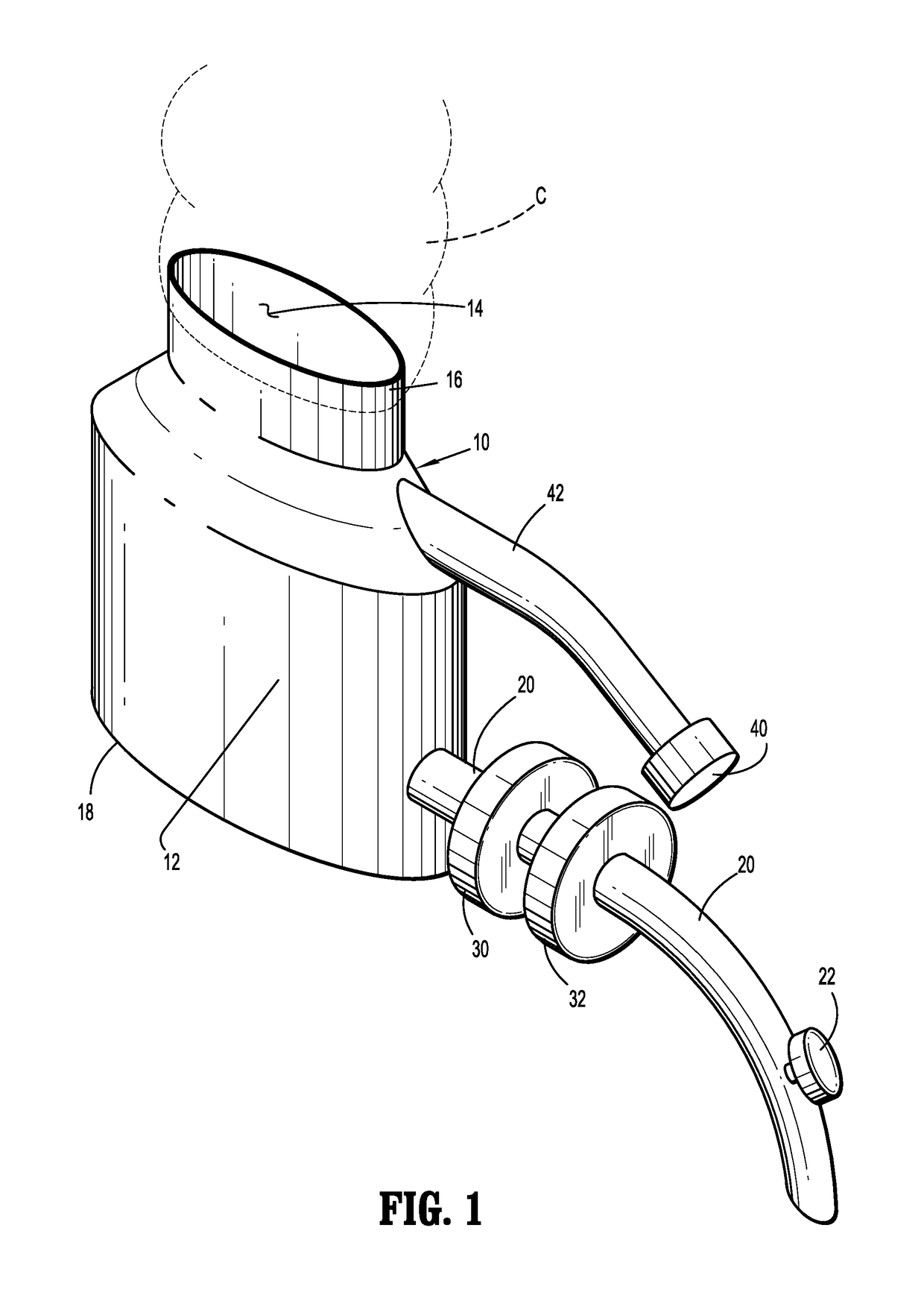 Internal colostomy catheter