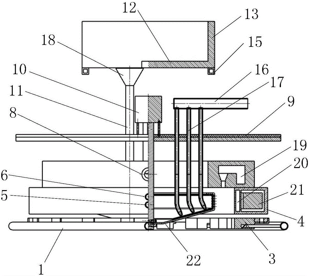 Heat compensation device and method of glass wool centrifugal machine