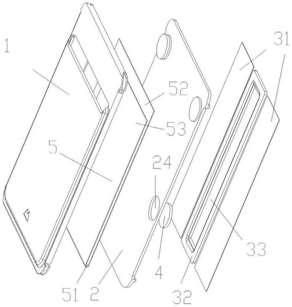 One-piece card holder for mobile phone and manufacturing method thereof