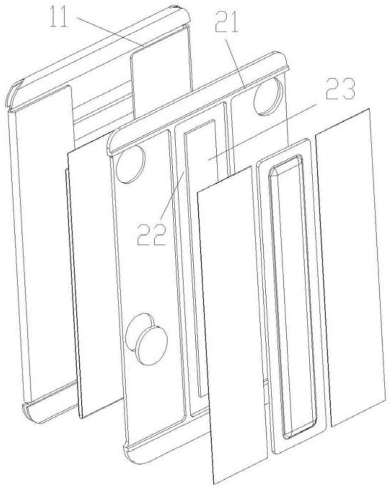 One-piece card holder for mobile phone and manufacturing method thereof