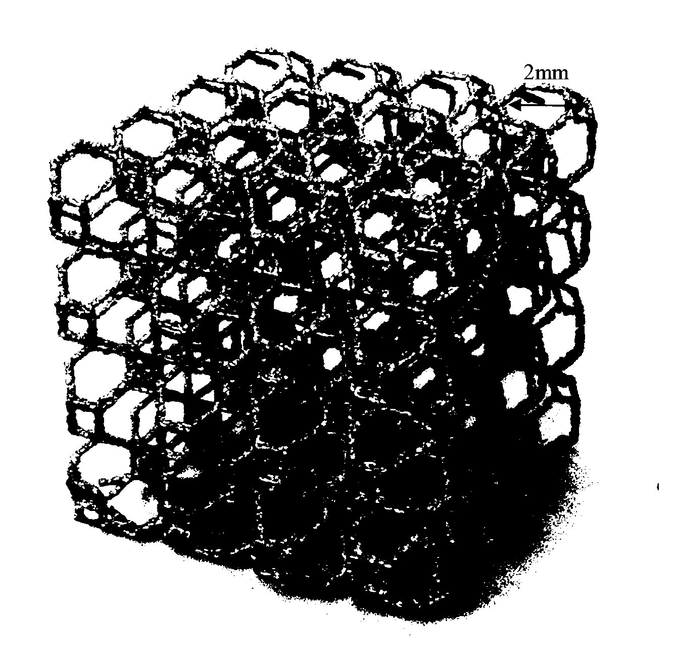 Medical multi-hole implanted alloy material and preparation method thereof