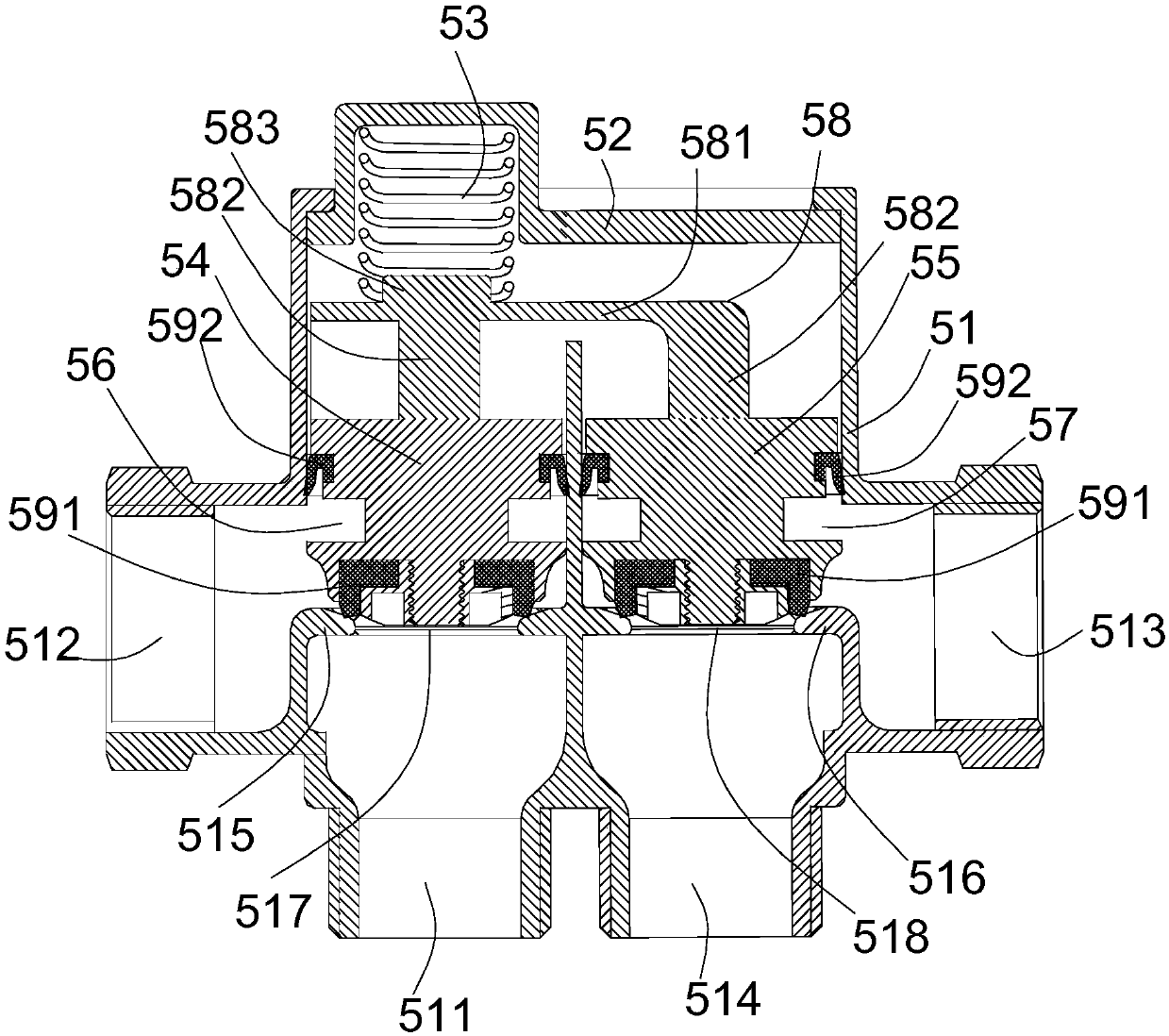 Gas valve and anti-backfire stove