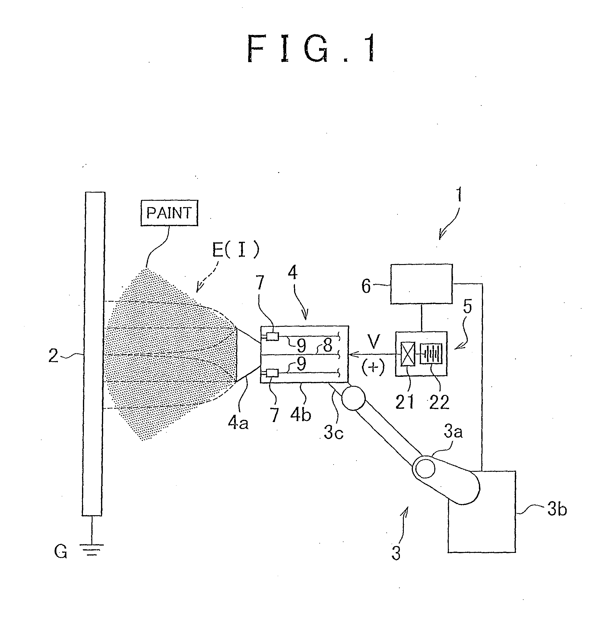 Electrostatic painting apparatus and electrostatic method