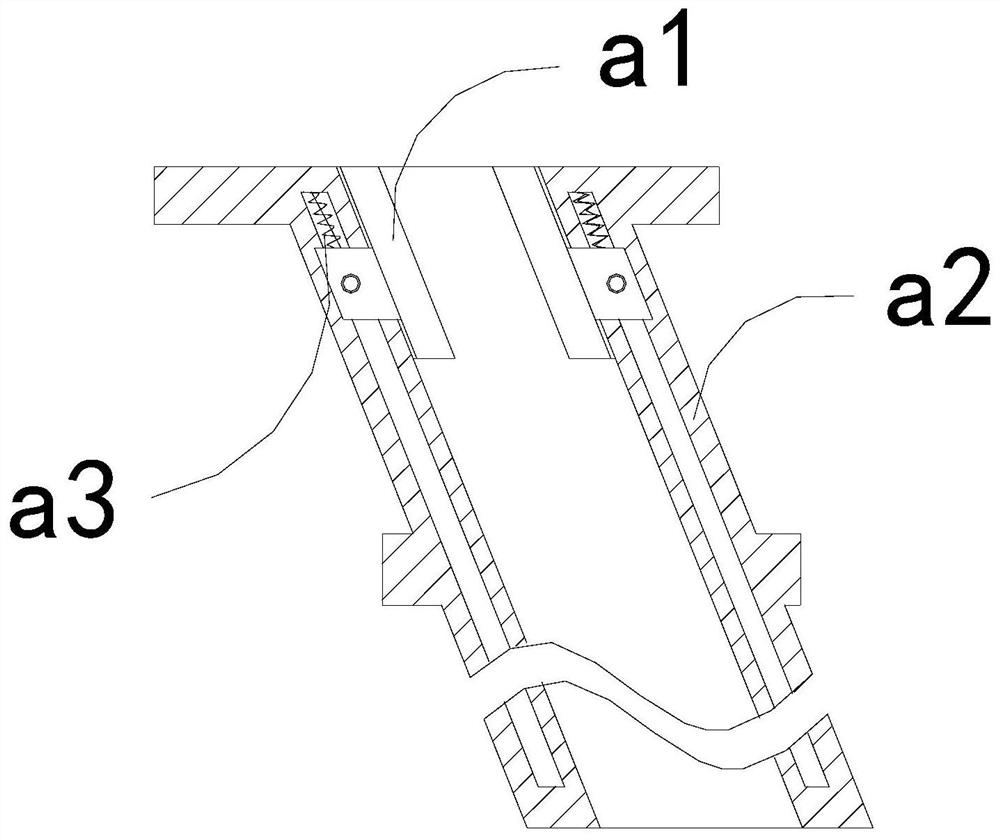 Inclined guide groove side core-pulling mold