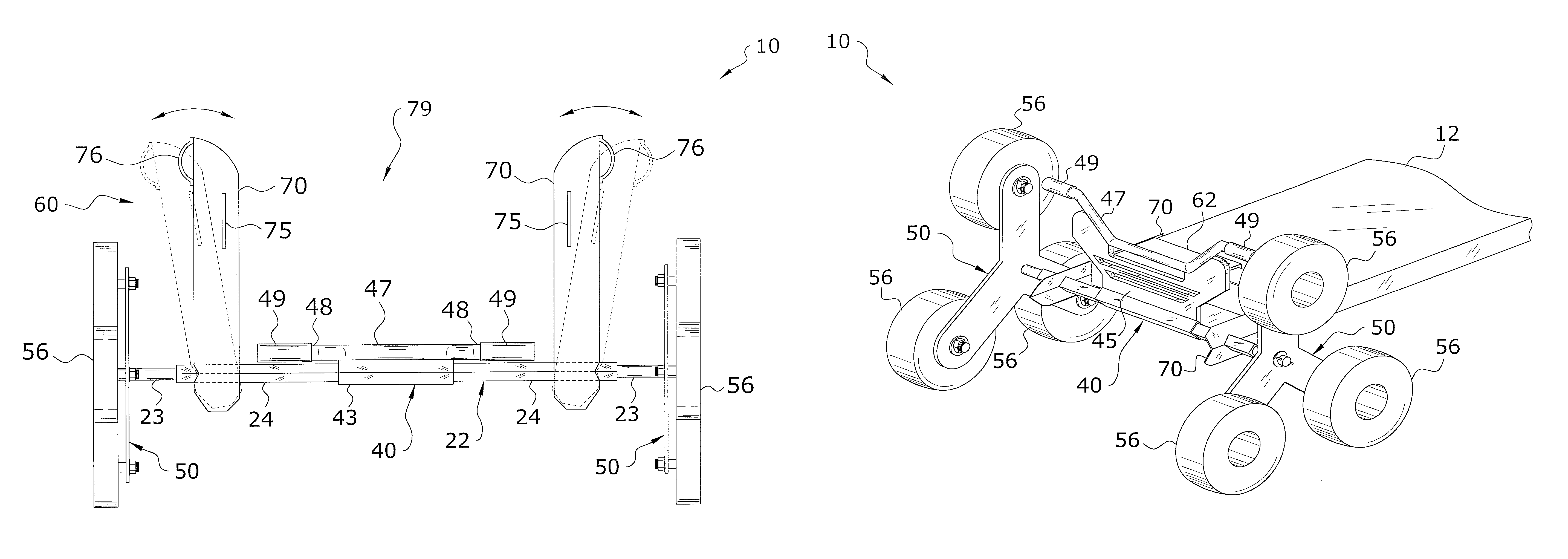 Wheeled attachment system for spine boards