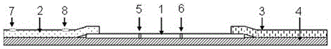 Immunofluorescence chromatography test strip and detection method for platelet antibody detection