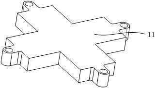 Mine filling body tensile strength testing device and method