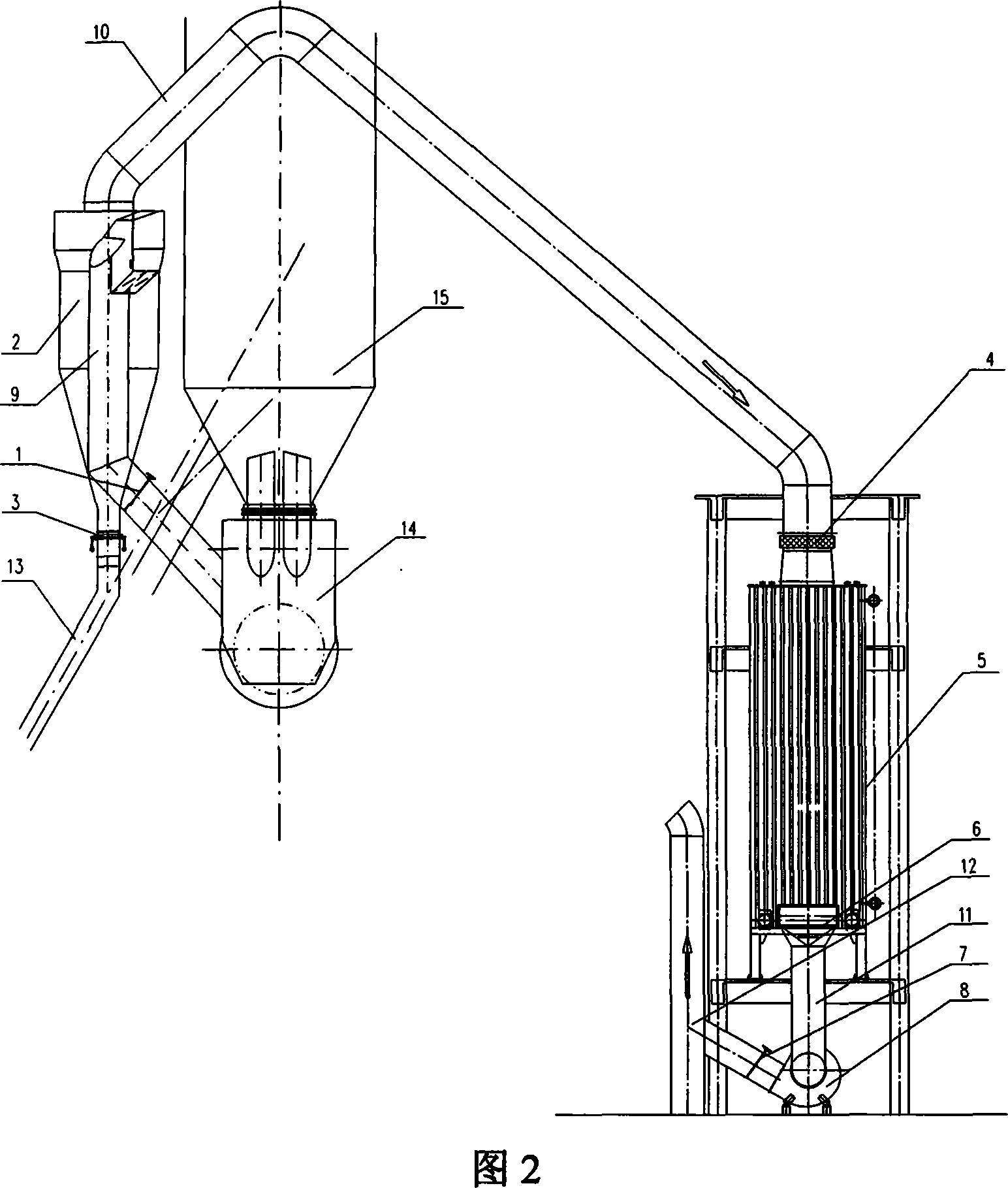 Method for exchanging heat using cement kiln high-temperature flue gas as heat source