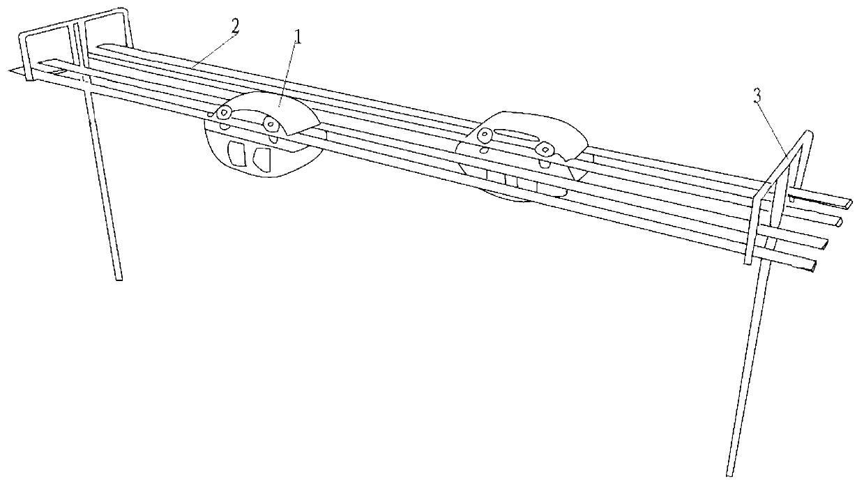 Overhead miniature rail automatic public traffic system