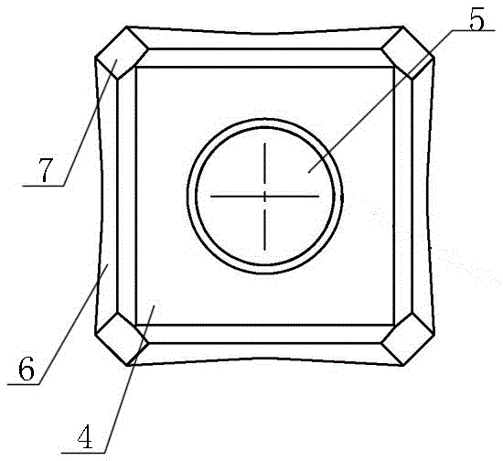 Branch crusher tooth head structure