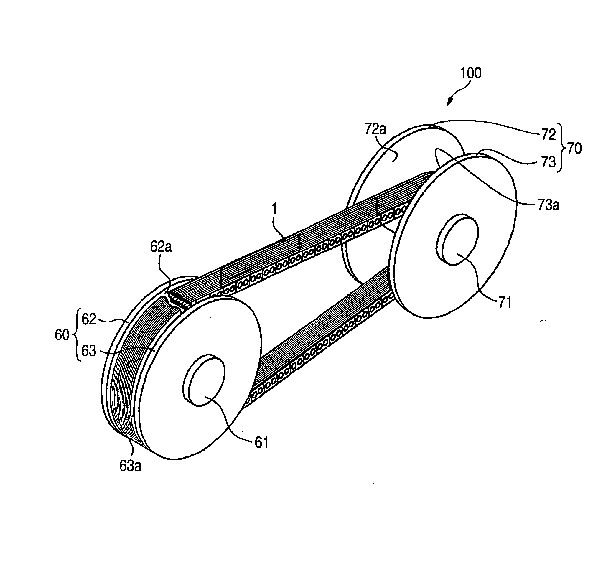 Power transmission chain, method for manufacturing power transmission member of the power transmission chain, and power transmission device