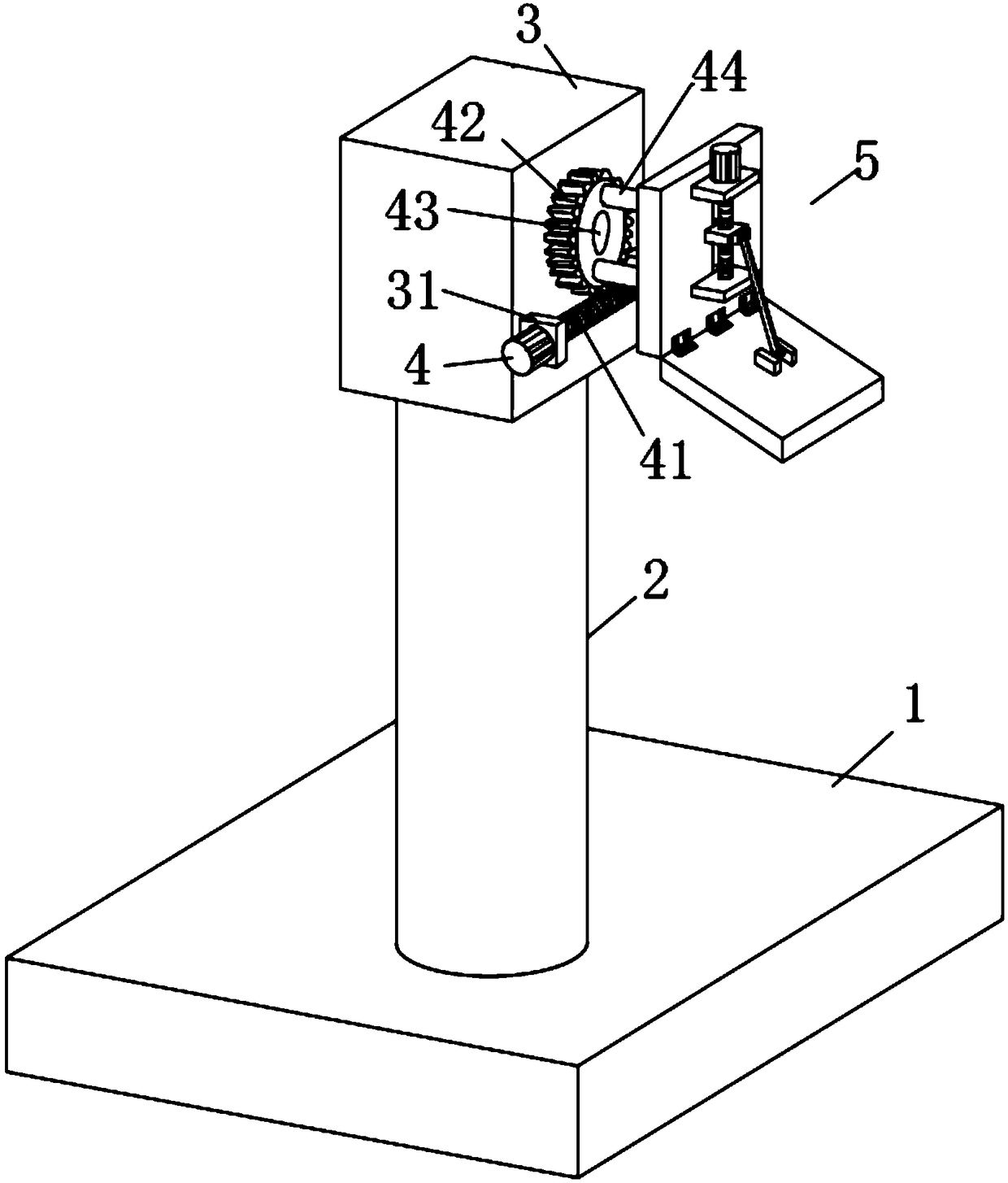 Extending arm adjusting structure of surgical microscope