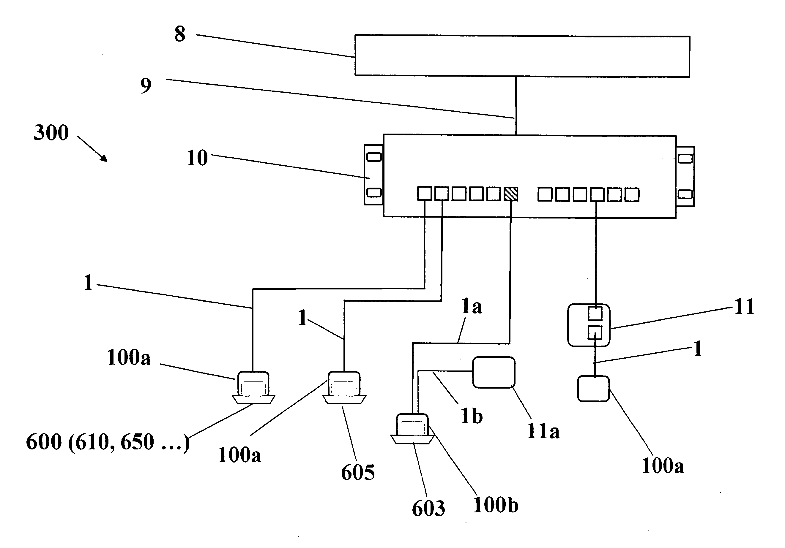 Secured computing system using wall mounted insertable modules