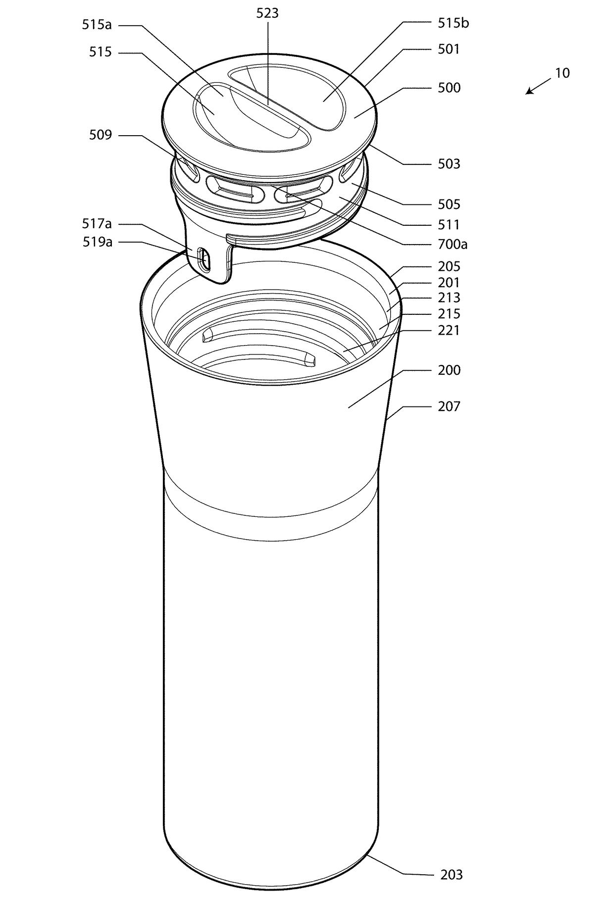 Travel Vessel for Beverages