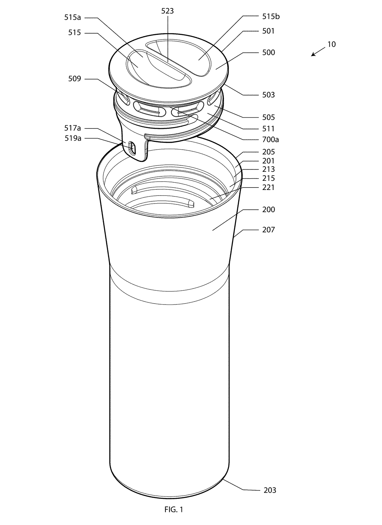 Travel Vessel for Beverages