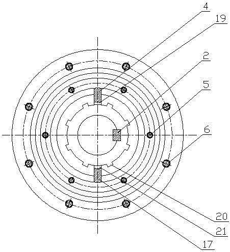 Guide bearing structure of hot water circulation pump