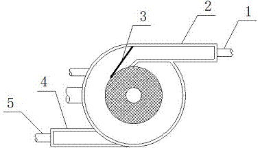 Pollutant separation device of rainwater and sewage pipeline