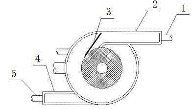 Pollutant separation device of rainwater and sewage pipeline