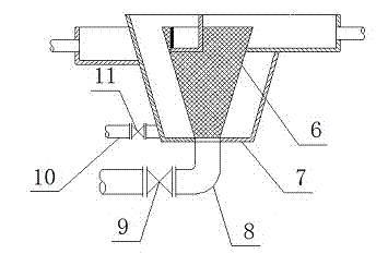 Pollutant separation device of rainwater and sewage pipeline