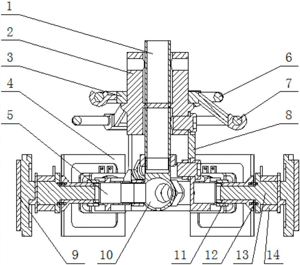 Permanent magnet mounting automatic machine of external rotor brushless direct current motor