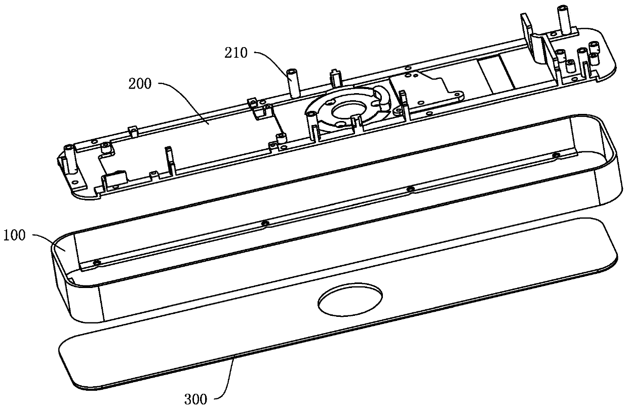 Split type lock cover and processing method of lock cover frame of split type lock cover