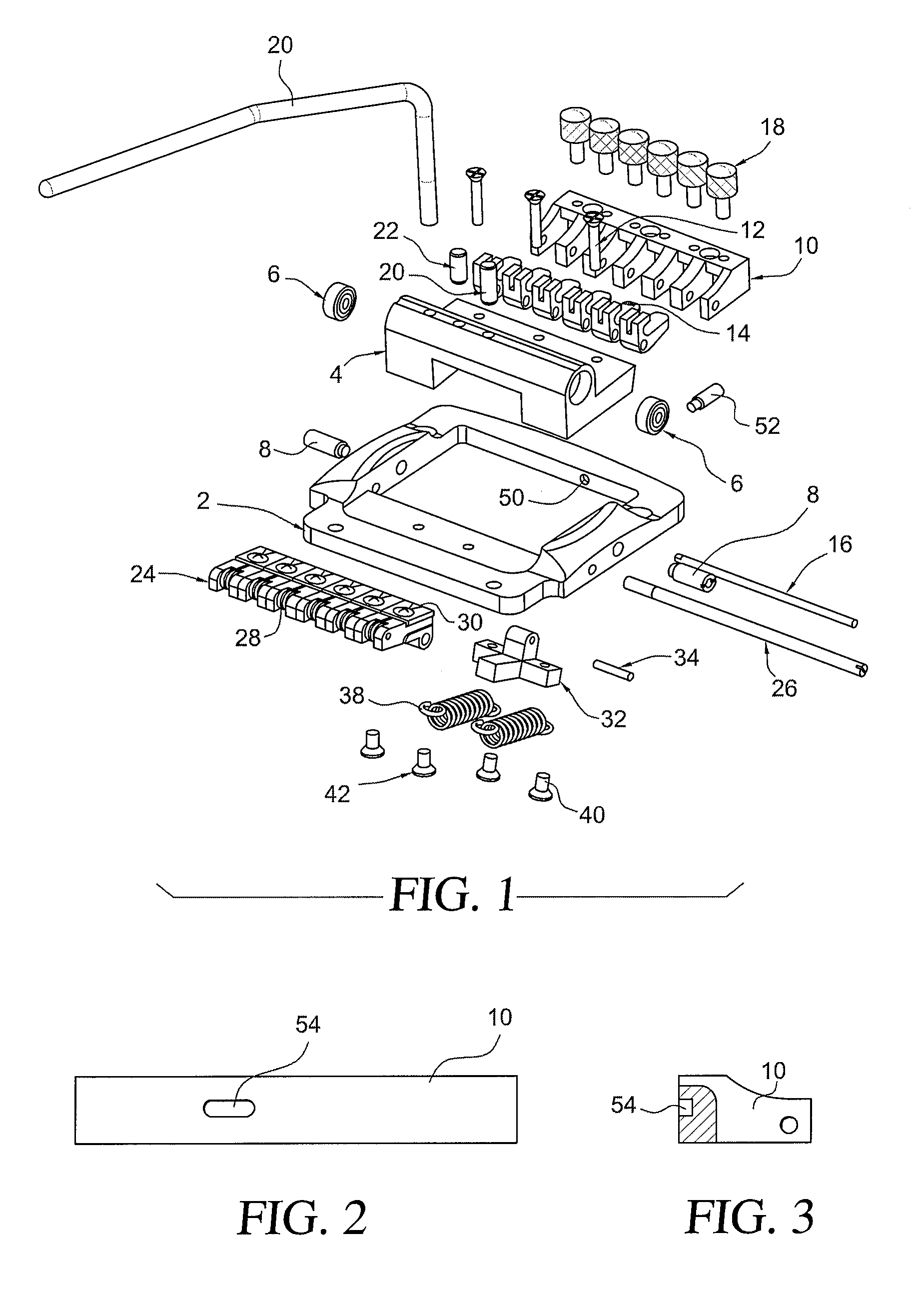 Locking cam tremolo device