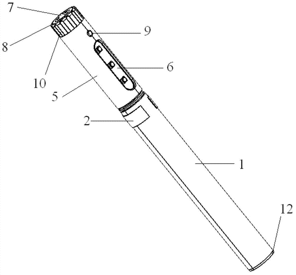 Telescopic rotating penlight