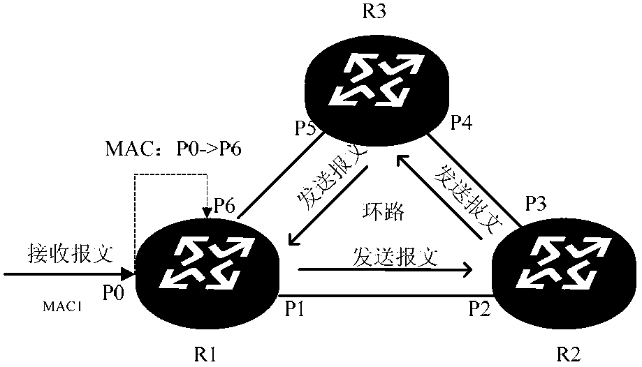 Method, device and system for loop path detection